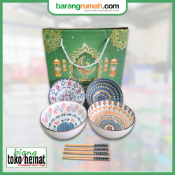 Hampers Mangkok + Sumpit Isi 4